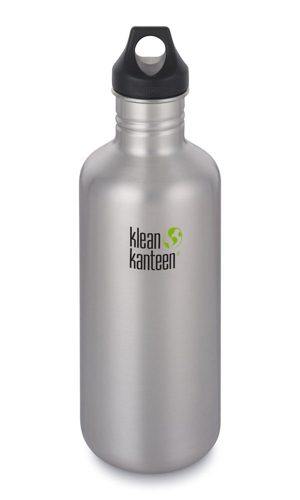 Klean Kanteen Classic Edelstahl Trinkflasche 1182 ml mit Loop Cap