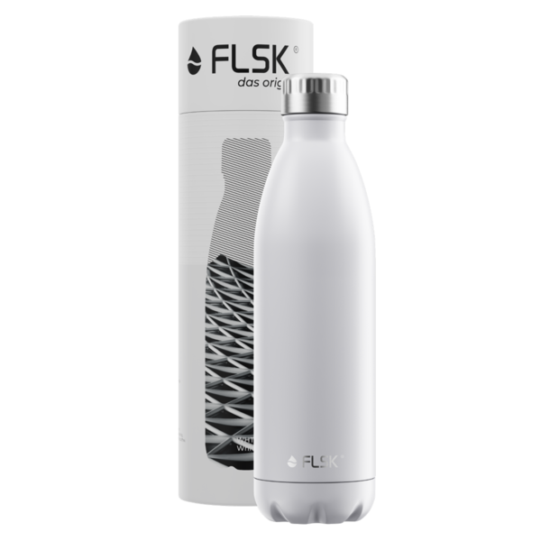 FLSK das Original Thermoskanne 750ml WHITE / weiß