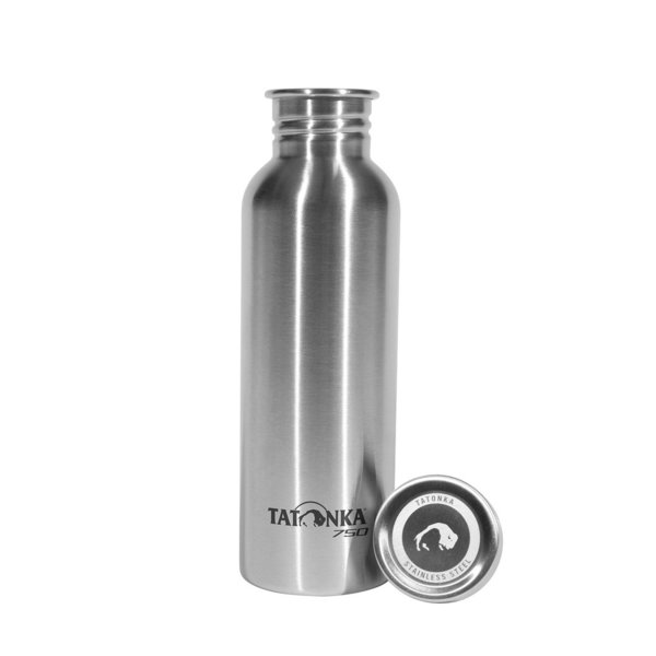 Tatonka Steel Bottle Premium 750 ml mit Edelstahlverschluss ohne Lackierung