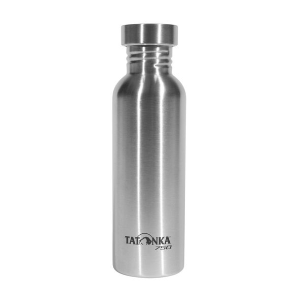 Tatonka Steel Bottle Premium 750 ml mit Edelstahlverschluss ohne Lackierung