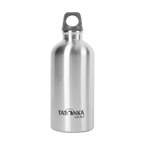 Tatonka Edelstahl Trinkflasche (Stainless Steel Bottle) 500 ml ohne Lackierung