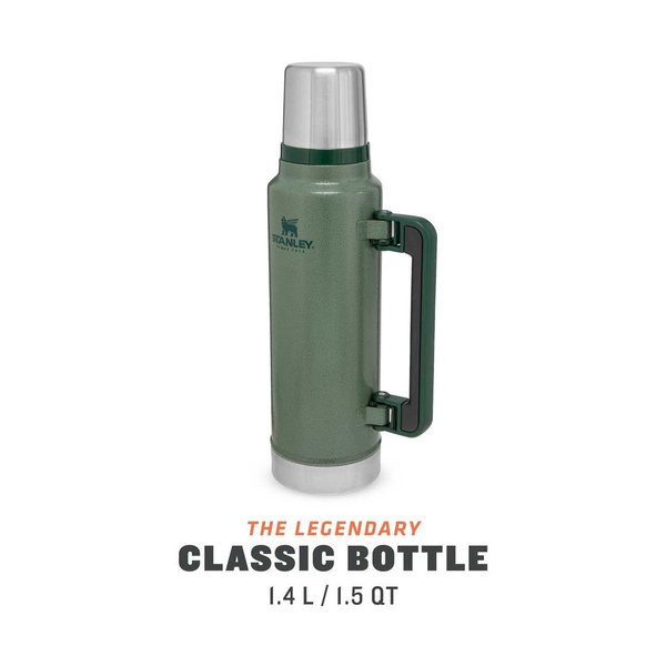Stanley Klassik Vakuum Flasche hammerschlaggrün